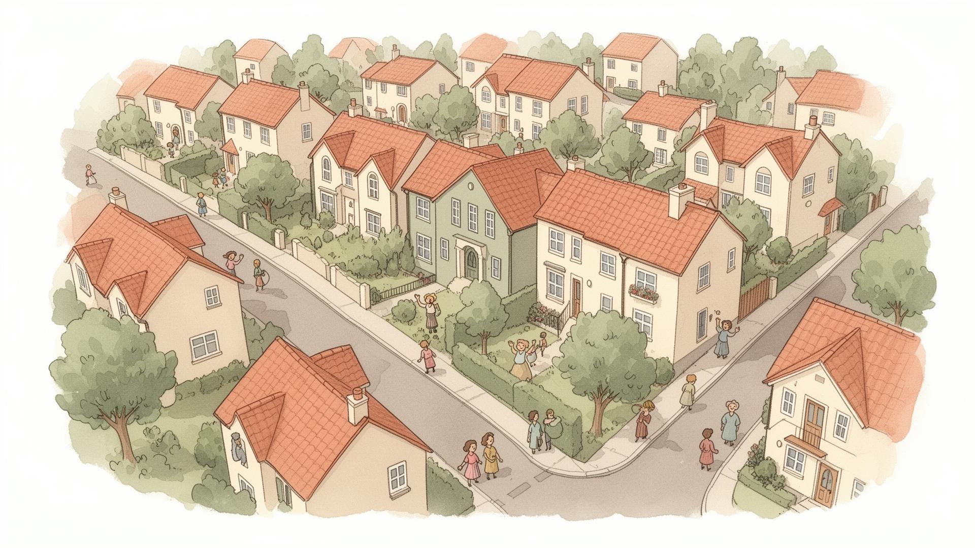 Illustrated view of your neighborhood
